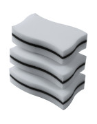 Valymo kempinėlių komplektas Franke, 3vnt