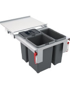 Šiukšliadėžė Franke Sorter Garbo 50-3, 1x8l + 2x12l