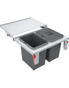 Šiukšliadėžė Franke Sorter Garbo 60-2, 2x18l
