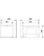 Šiukšliadėžė Franke Cube 41, 1x18l + 2x8l