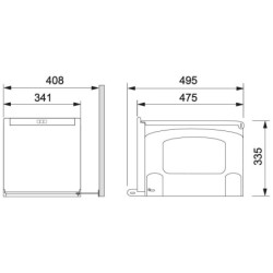 Šiukšliadėžė Franke Cube 41, 1x18l + 2x8l