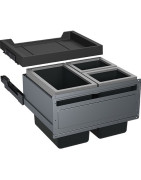 Šiukšliadėžė Franke FX 60, 1x26l + 2x11l
