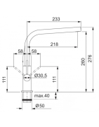 Plautuvės maišytuvas Franke Sinos, chromo spalvos