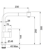 Plautuvės maišytuvas Franke Grammy, nerūdijančio plieno spalvos