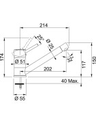 Plautuvės maišytuvas Franke Sinta, chromo spalvos