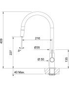 Plautuvės maišytuvas Franke Ambient, chromo/juodos spalvos