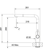 Plautuvės maišytuvas Franke Neptune-Evo, su ištraukiama žarna