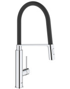 Plautuvės maišytuvas Grohe Concetto, chromas, ištraukiama žarna