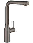 Plautuvės maišytuvas Grohe Essence, grafitas, ištraukiama žarna