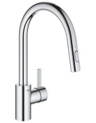 Plautuvės maišytuvas Grohe Eurosmart C, su ištraukiama žarna