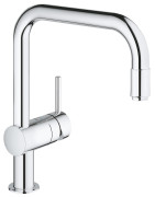 Plautuvės maišytuvas Grohe Minta, U formos, ištraukiama žarna