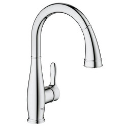 Plautuvės maišytuvas Grohe Parkfield, chromas, ištraukiama žarna