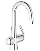 Plautuvės maišytuvas Grohe Zedra, chromas, su dugno vožtuvu