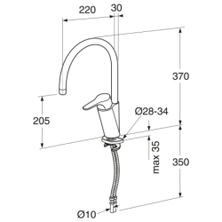 Plautuvės maišytuvas Gustavsberg Nautic, chromuotas