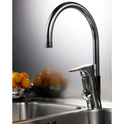 Plautuvės maišytuvas Gustavsberg Nautic, su ventiliu indaplovei