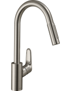 Plautuvės maišytuvas Hansgrohe Focus M41, ištraukiama žarna