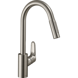 Plautuvės maišytuvas Hansgrohe Focus M41, ištraukiama žarna