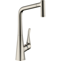 Plautuvės maišytuvas Hansgrohe Metris M71, ištraukiama žarna