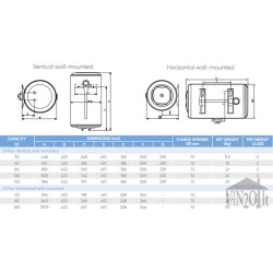 Elektrinis vandens šildytuvas Atlantic CLASSIC O'Pro 80