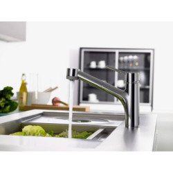 Plautuvės maišytuvas Hansgrohe Talis S M52, ištraukiama žarna