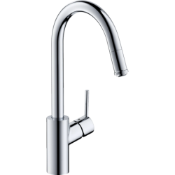 Plautuvės maišytuvas Hansgrohe Talis S2 M52, ištraukiama žarna