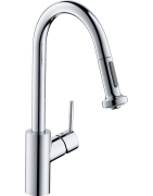 Plautuvės maišytuvas Hansgrohe Talis S2 M52, ištraukiama žarna