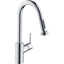 Plautuvės maišytuvas Hansgrohe Talis S2 M52, ištraukiama žarna