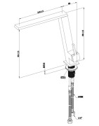 Plautuvės maišytuvas Villeroy&Boch Finera Slope Square, plienas