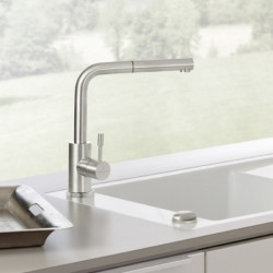 Plautuvės maišytuvas Villeroy&Boch Steel Shower, plienas