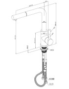 Plautuvės maišytuvas Villeroy&Boch Steel Shower, plienas