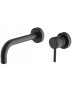 Praustuvo maišytuvas Giulini Futuro 6520-20, sieninis, juodas