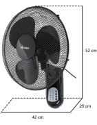 Sieninis ventiliatorius Ardes Pareto COOL su nuot. valdymu, 40cm