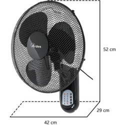 Sieninis ventiliatorius Ardes Pareto COOL su nuot. valdymu, 40cm
