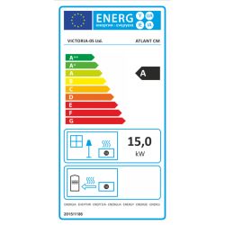 Plieninė krosnelė Victoria Atlant CM, 15 kW