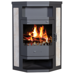 Plieninė krosnelė Victoria Pearl B, 14 kW