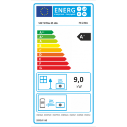 Plieninė krosnelė Victoria Regina, 9kW