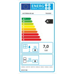 Plieninė krosnelė Victoria Toledo, 7kW