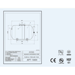 Hidroforas diafragminis AQUASKY Plus APT 100 H