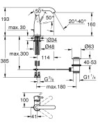 Praustuvo maišytuvas Grohe Essence M, "cool sunrise" spalvos