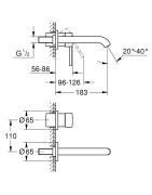 Praustuvo maišytuvas Grohe Essence M, brushed cool sunrise