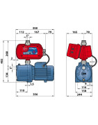 Vandens siurblys su dažnio keitikliu Pedrollo TS1-4CP100