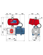 Vandens siurblys su dažnio keitikliu Pedrollo TS1-4CR100