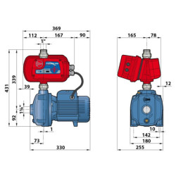 Vandens siurblys su dažnio keitikliu Pedrollo TS1-2CP 25/130