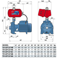 Vandens siurblys su dažnio keitikliu Pedrollo TS1-2CP 25/16C