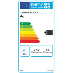 Kombinuotas vandens šildytuvas Thermex ER 100V COMBI, 6 coils