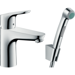 Praustuvo maišytuvas Hansgrohe Focus 100, su dušeliu