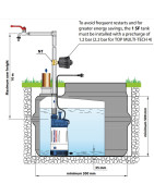 Išsiplėtimo indas Pedrollo 1SF, 1L talpos, 1/2"
