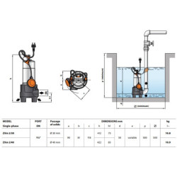 Fekalinis siurblys Pedrollo ZXm 2/30