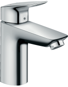 Praustuvo maišytuvas Hansgrohe Logis 100, chromas, su vožtuvu