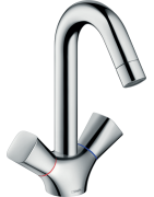 Praustuvo maišytuvas Hansgrohe Logis 150, chromas, su vožtuvu